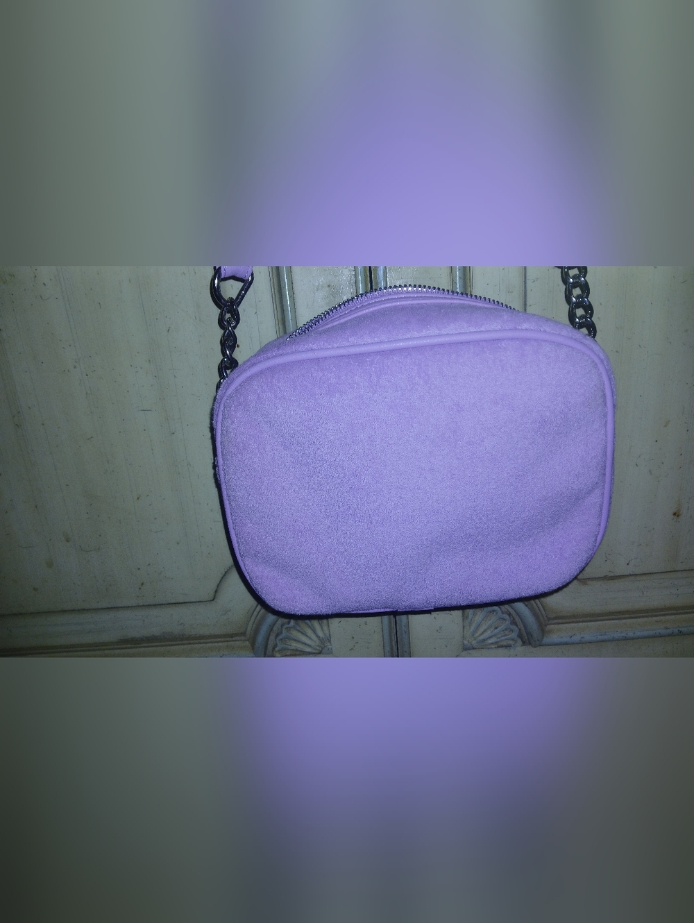 Juicy Couture Lilac Suede Crossbody Bag with Matching Wallet - Picture 4 of 12